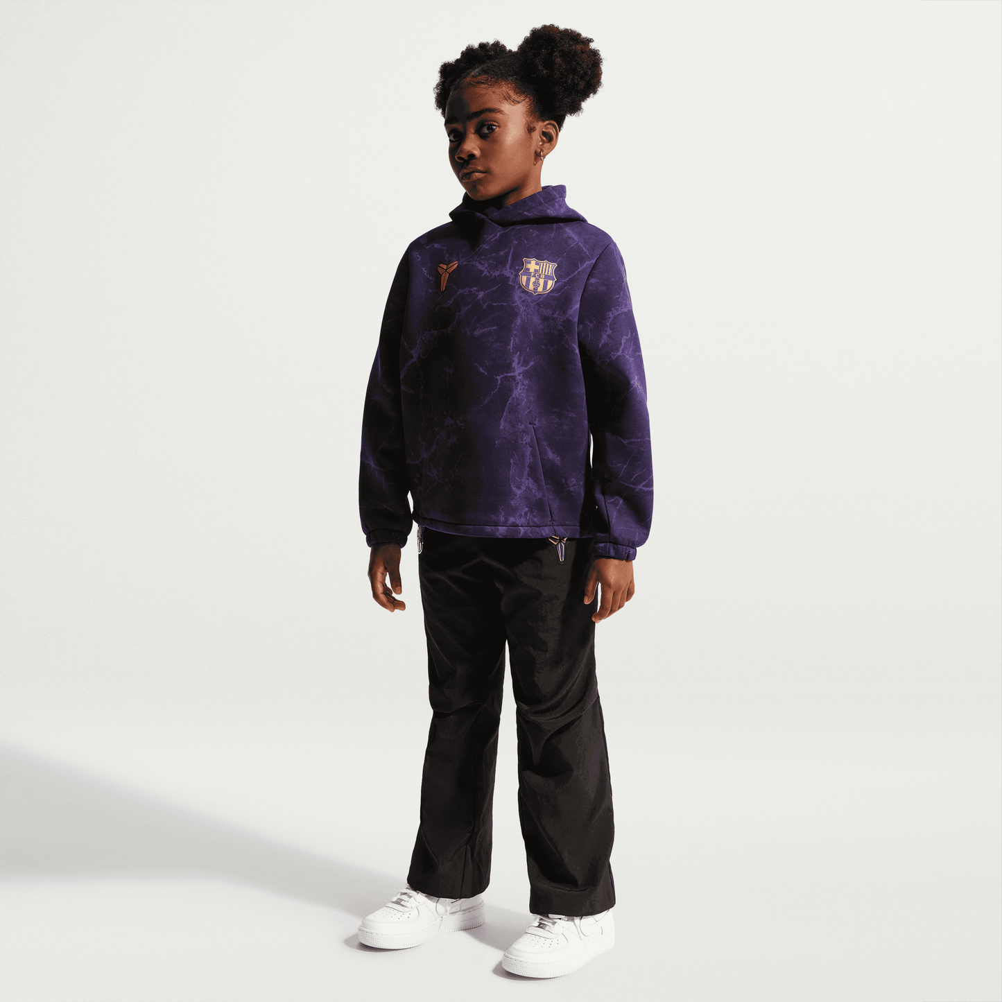 Nike FC Barcelona Away Big Kids' Kobe Soccer Pullover Hoodie