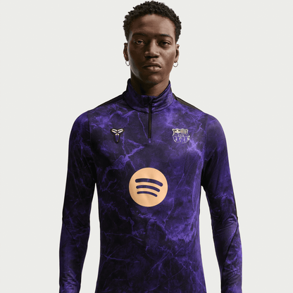 Nike FC Barcelona Strike Away Men's Kobe Dri-FIT Soccer Knit Pre-Match Drill Top