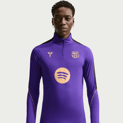 Nike FC Barcelona Strike Away Men's Kobe Dri-FIT Soccer Knit Pre-Match Drill Top