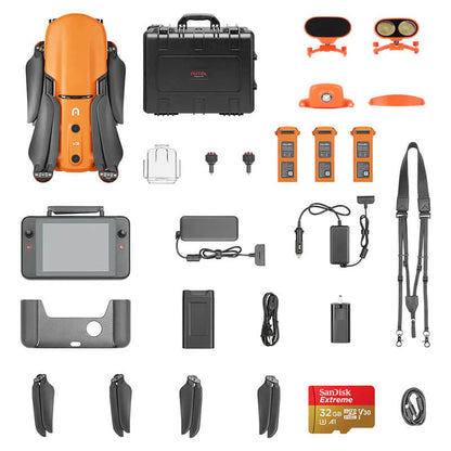 Autel Robotics EVO II Dual 640T V3 Thermal Imaging Drone 640x512 Infrared 8K Camera Rugged Bundle GPS Professional Quadcopter RTF
