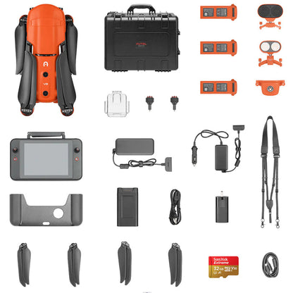 Autel Robotics EVO II Pro V3 6K Drone Rugged Bundle 15KM FPV 40min Flight GPS Professional Aerial Photography Quadcopter RTF