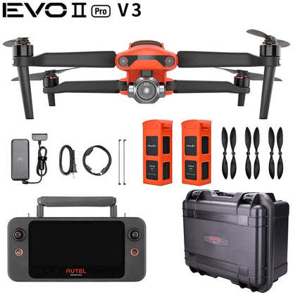 Autel Robotics EVO II Pro V3 6K Drone Rugged Bundle 15KM FPV 40min Flight GPS Professional Aerial Photography Quadcopter RTF