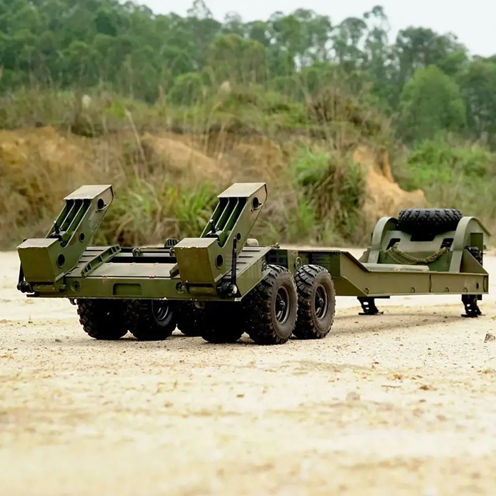 CROSSRC BC8 HG 1/12 Scale RC Military Tractor Truck Tail Lift Flat Trailer RTR