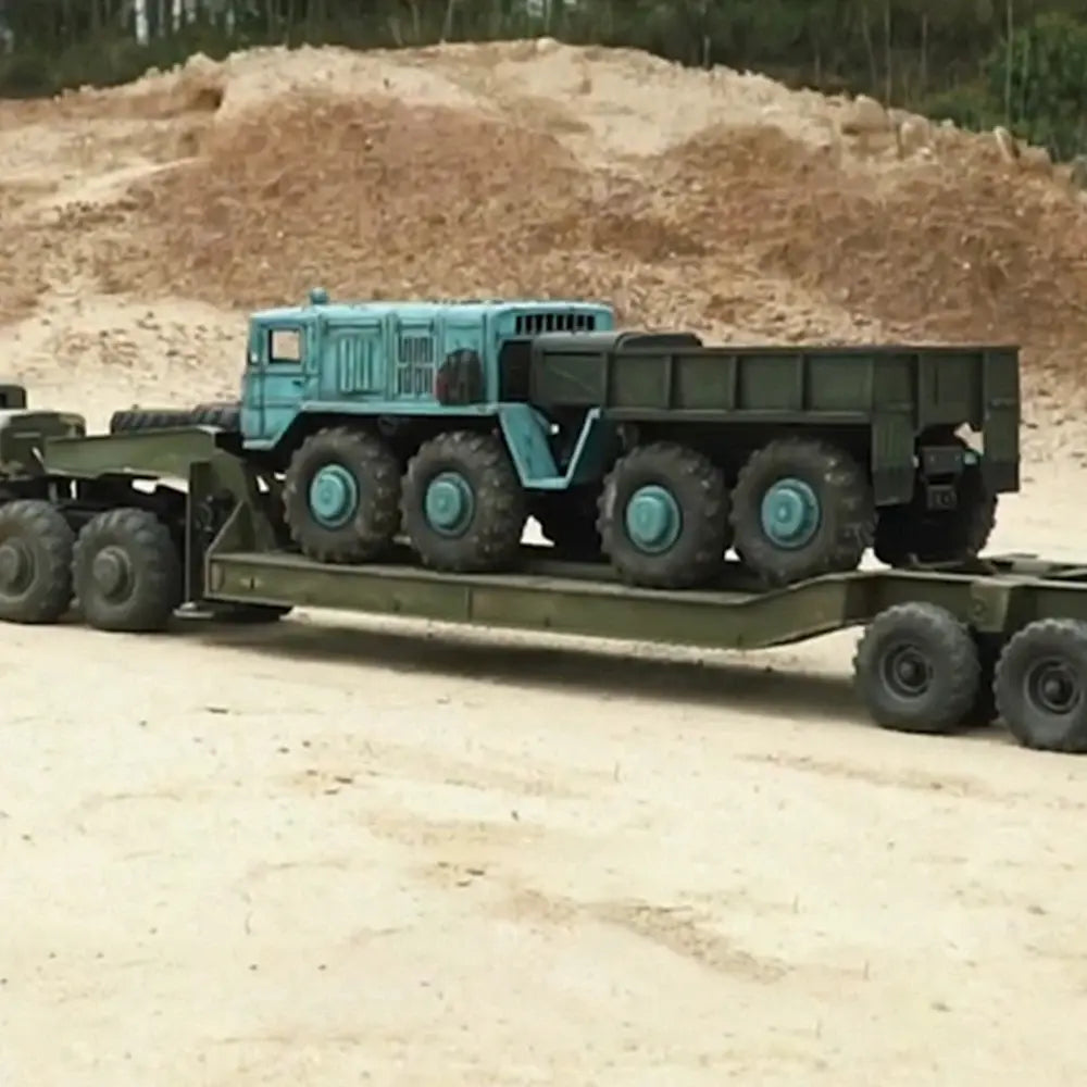 CROSSRC BC8 HG 1/12 Scale RC Military Tractor Truck Tail Lift Flat Trailer RTR