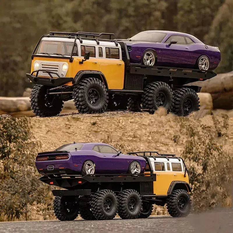 CROSSRC EMO JT6 1/10 Scale 6WD 6x6 RC Crawler Flatbed Truck Trailer Off-Road RTR