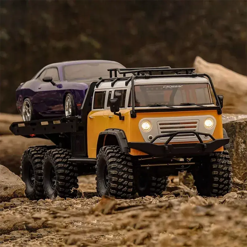 CROSSRC EMO JT6 1/10 Scale 6WD 6x6 RC Crawler Flatbed Truck Trailer Off-Road RTR