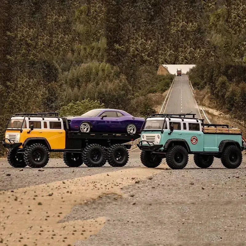 CROSSRC EMO JT6 1/10 Scale 6WD 6x6 RC Crawler Flatbed Truck Trailer Off-Road RTR