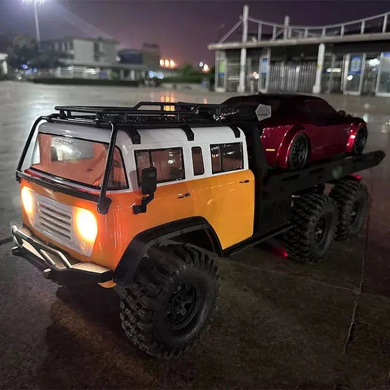 CROSSRC EMO JT6 1/10 Scale 6WD 6x6 RC Crawler Flatbed Truck Trailer Off-Road RTR
