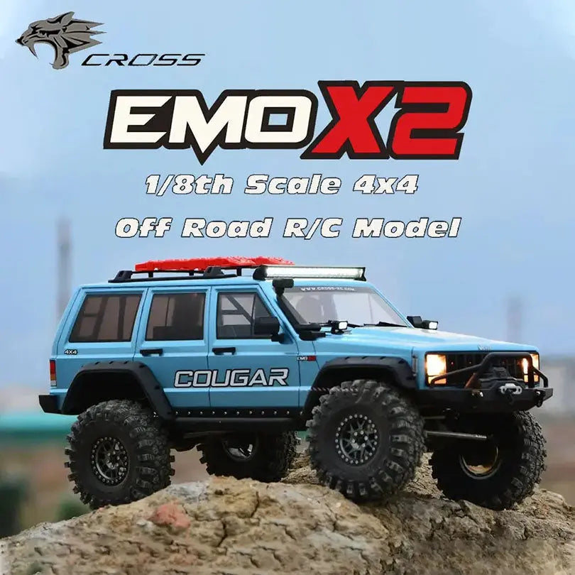 CROSSRC EMO X2 Jeep Grand Cherokee 1/8 Scale 4WD Brushless RC Rock Crawler Off-Road RTR