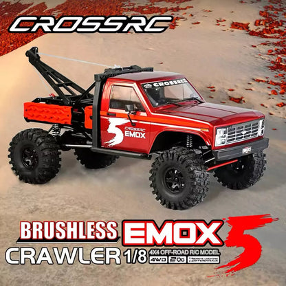 CROSSRC EMO X5 1/8 Scale 4WD Brushless RC Rock Crawler Off-Road Rescue Truck RTR