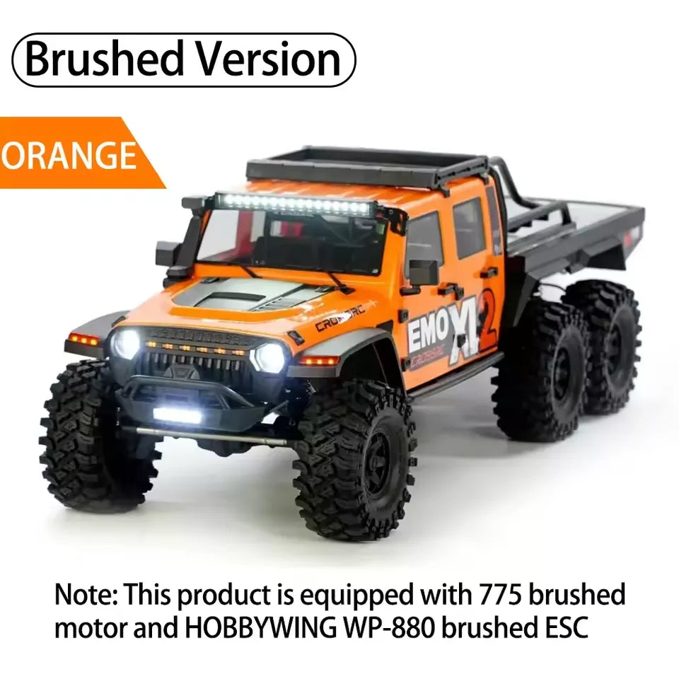 CROSSRC EMO XL2 Big Mustang 1/8 6WD RC Rock Crawler Diff Lock Off-Road RTR