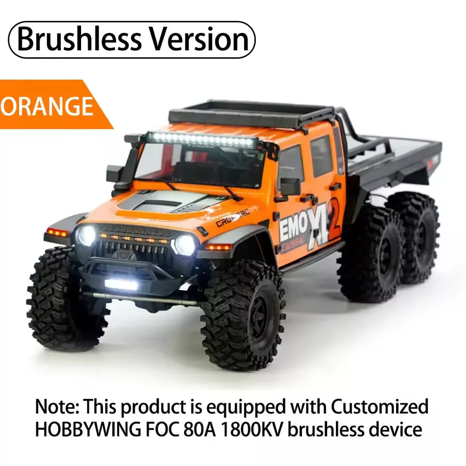 CROSSRC EMO XL2 Big Mustang 1/8 6WD RC Rock Crawler Diff Lock Off-Road RTR
