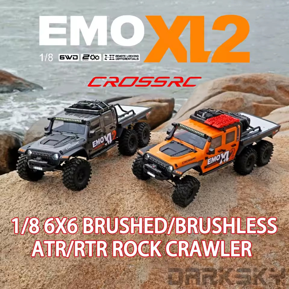 CROSSRC EMO XL2 Big Mustang 1/8 6WD RC Rock Crawler Diff Lock Off-Road RTR