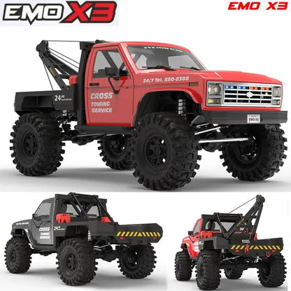 CROSSRC EMO X3 1/8 Scale 4WD Brushless RC Rock Crawler Off-Road Rescue Truck RTR