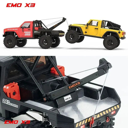 CROSSRC EMO X3 1/8 Scale 4WD Brushless RC Rock Crawler Off-Road Rescue Truck RTR