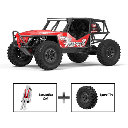 CROSSRC UT4 PRO Tiger Shark 1/7 Scale 4WD Brushless RC Rock Crawler High-Speed Off-Road RTR