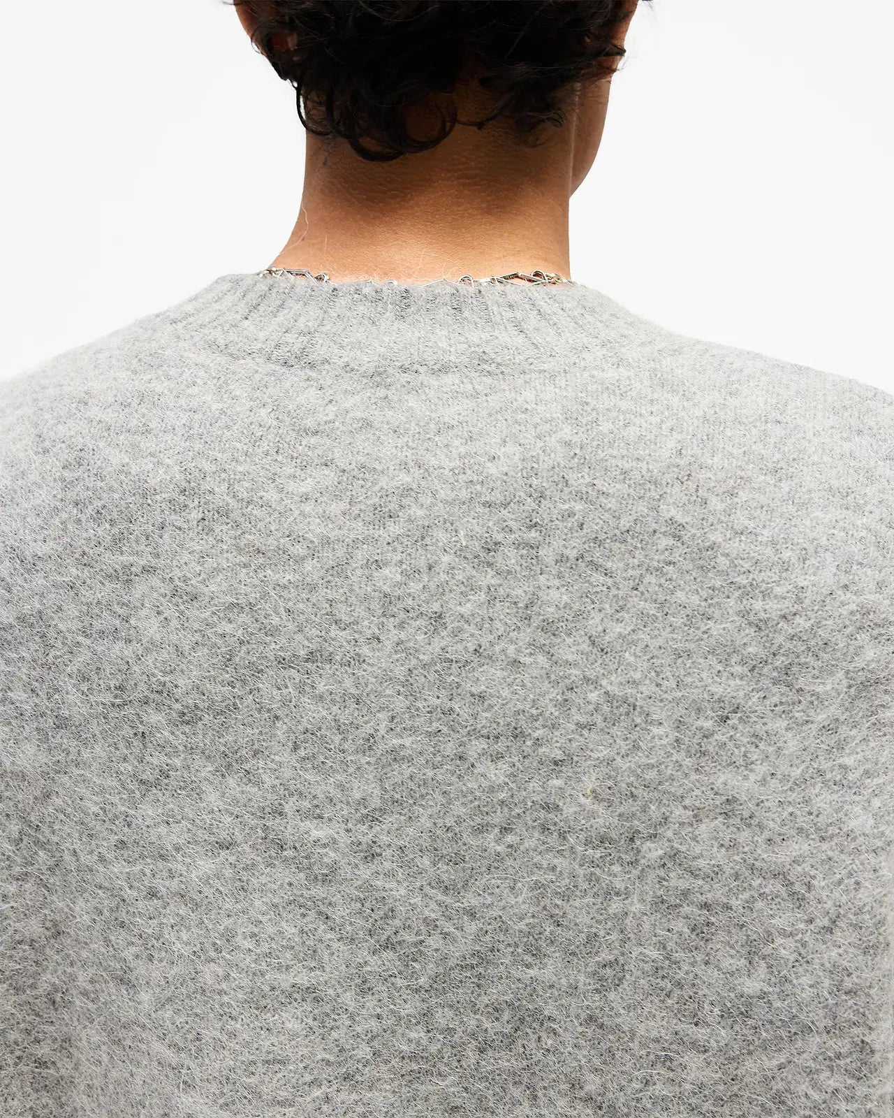Represent Logo Knit Sweater in Grey