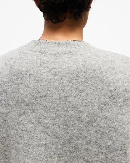 Represent Logo Knit Sweater in Grey