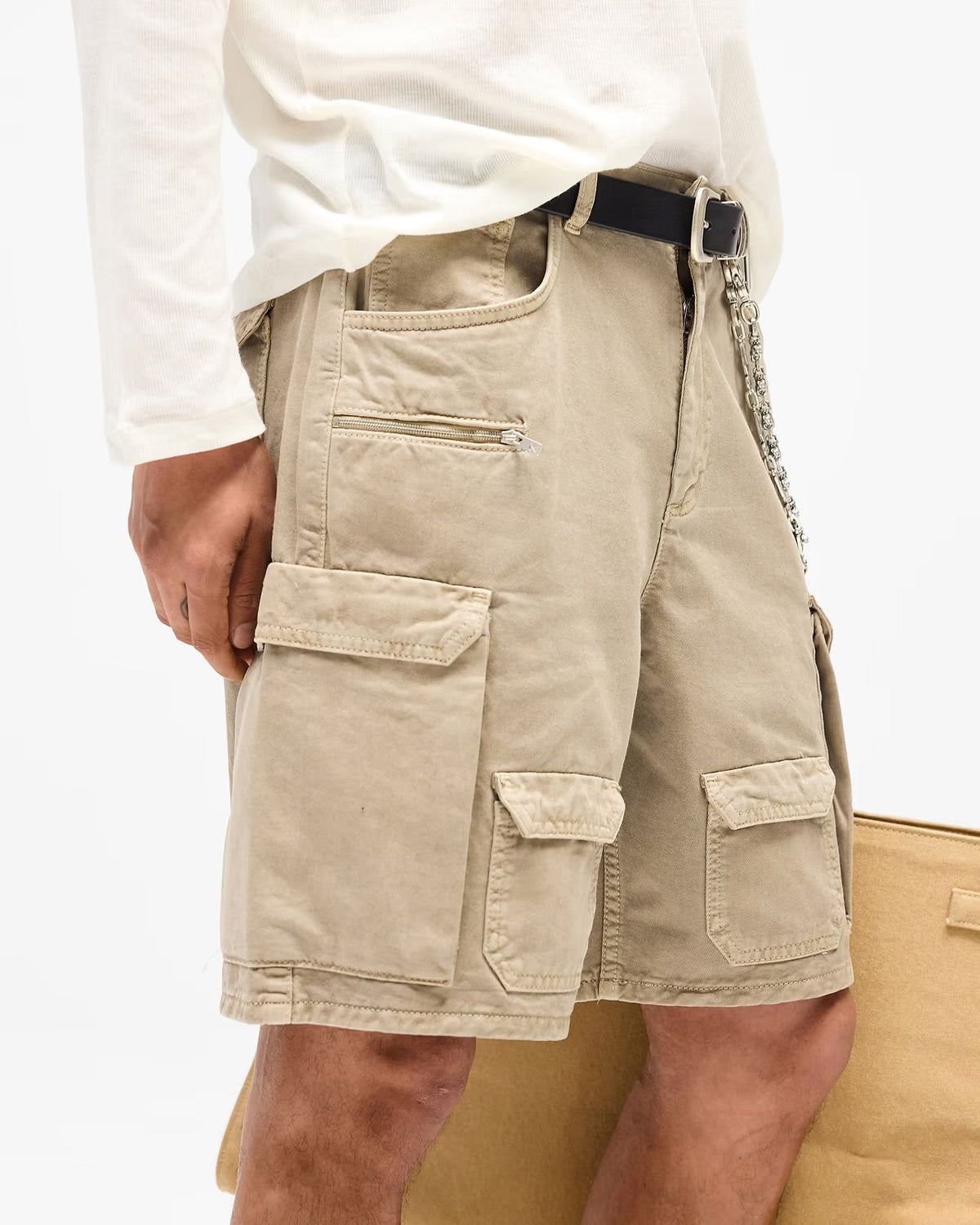 Represent Loaded Cargo Short in Beige