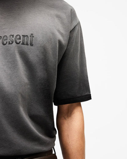 Represent Ringer T-Shirt in Stained Black