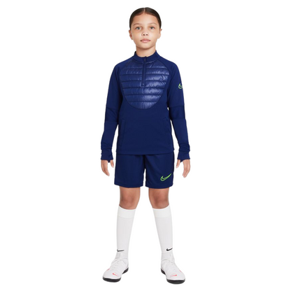 Nike Kid's Therma-FIT Academy Winter Warrior Soccer Drill Top-BLUE