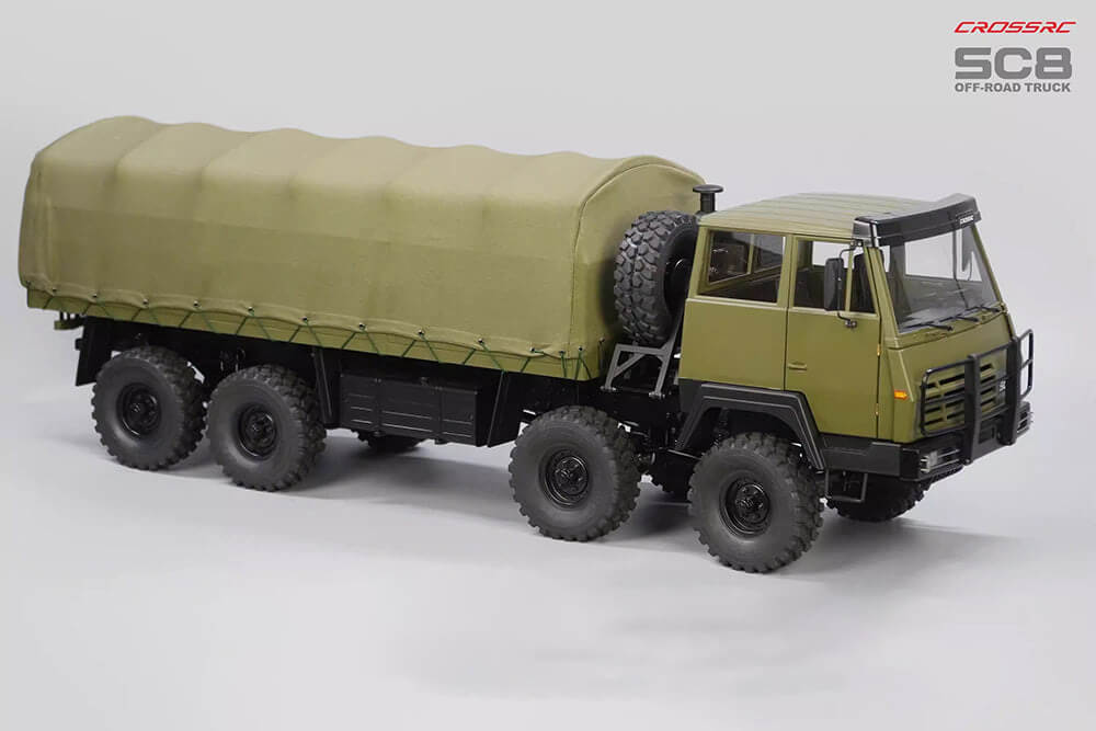 CROSSRC SC8 1/12 Scale RC Military Truck Tent Modification Accessory Kit