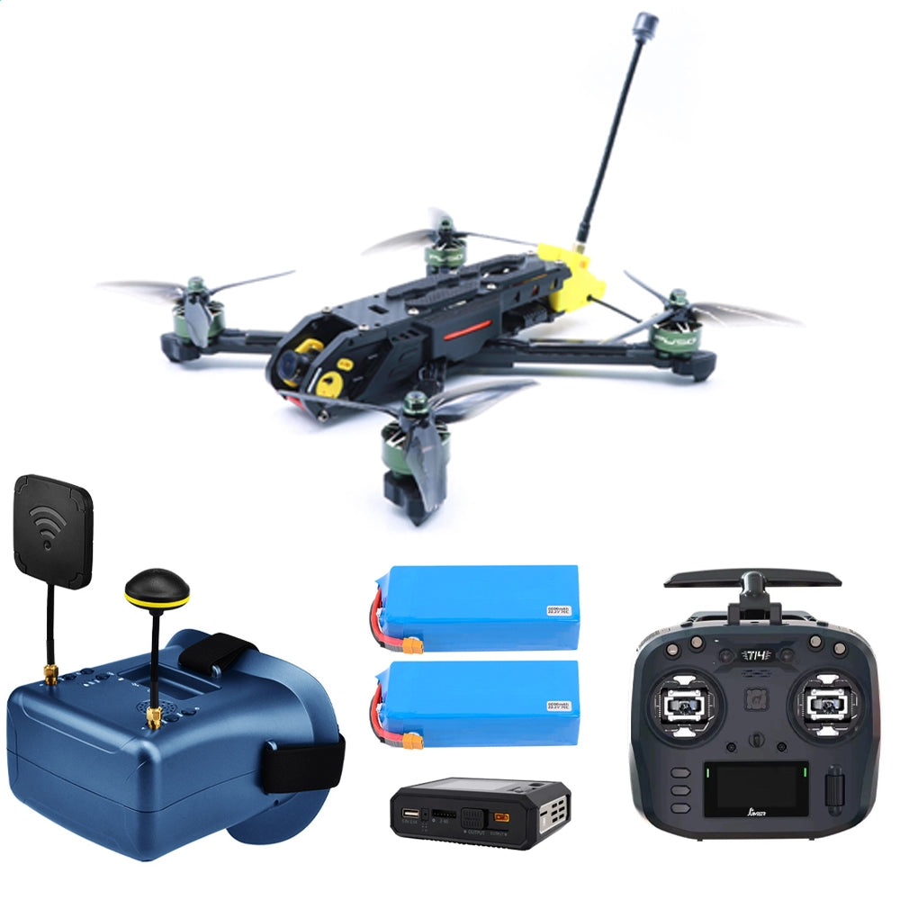 Rhion5 5-Inch FPV Drone RTF Kit with Optional Radio Transmitter and FPV Goggles