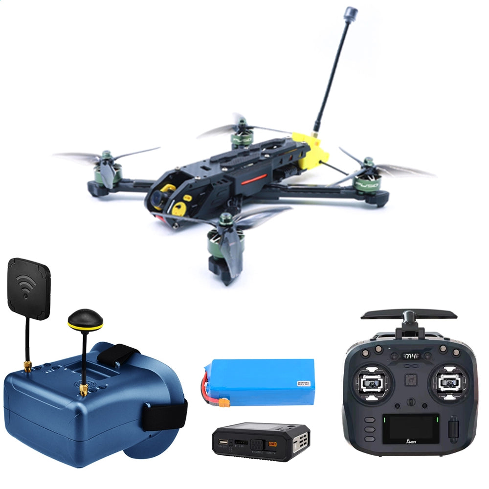 Rhion5 5-Inch FPV Drone RTF Kit with Optional Radio Transmitter and FPV Goggles