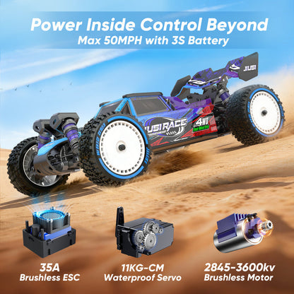 JIUSI WB12-PRO 1/12 RC Car — 80KM/H Brushless 4WD Off-Road Truck 3S Battery RTR