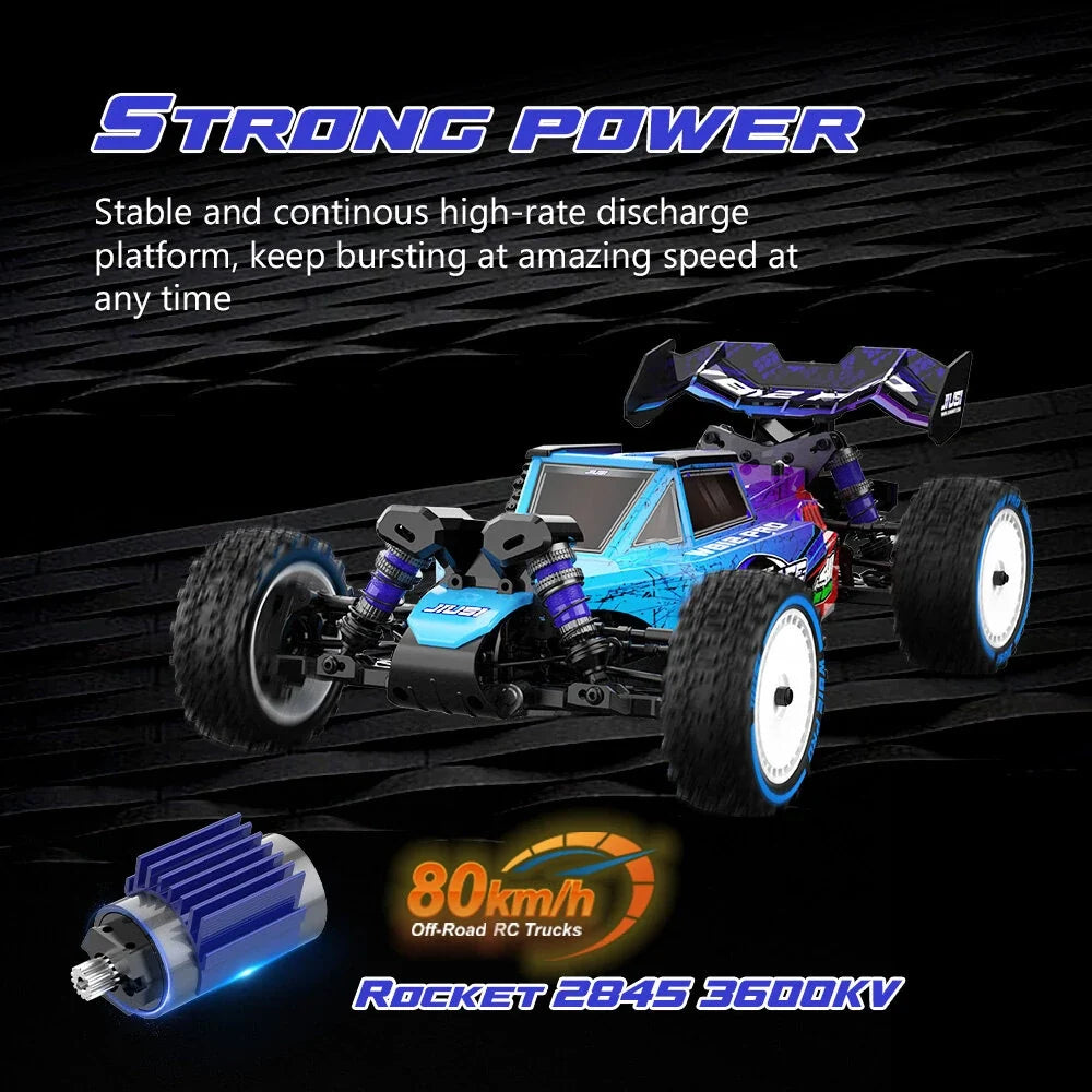 JIUSI WB12-PRO 1/12 RC Car — 80KM/H Brushless 4WD Off-Road Truck 3S Battery RTR