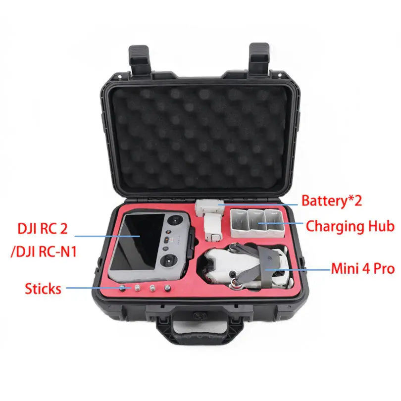 Hard Shell Waterproof Explosion-Proof Case for DJI Mini 4 Pro