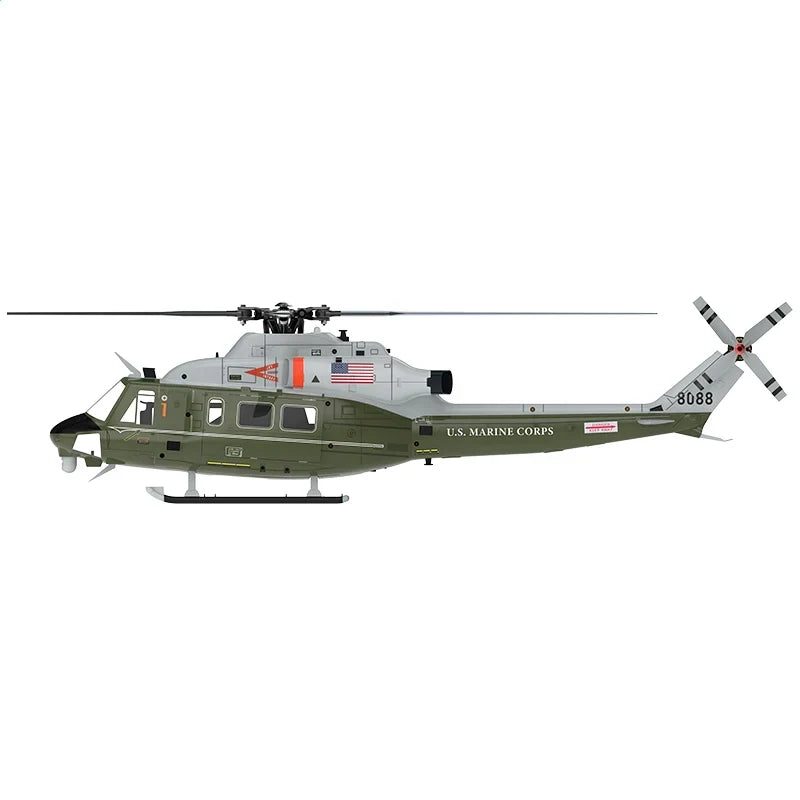 GOOSKY E2 UH-1Y Army Green VENOM RC Helicopter GPS 1:35 Air Rescue Aircraft Model Helicopter