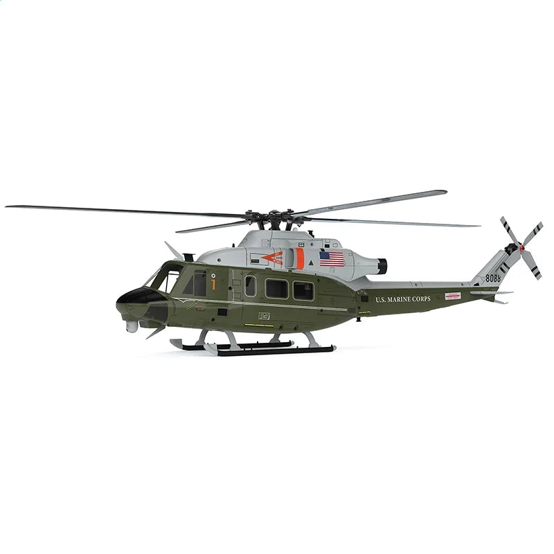 GOOSKY E2 UH-1Y Army Green VENOM RC Helicopter GPS 1:35 Air Rescue Aircraft Model Helicopter