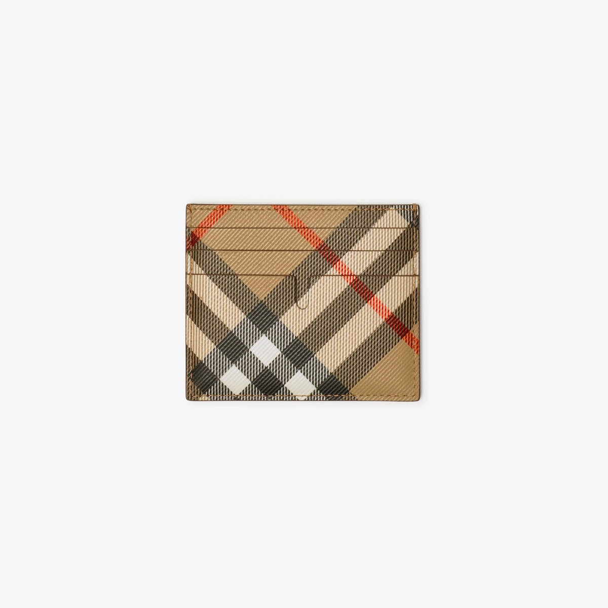 Burberry Tall Sandon Card Case in Sand Beige