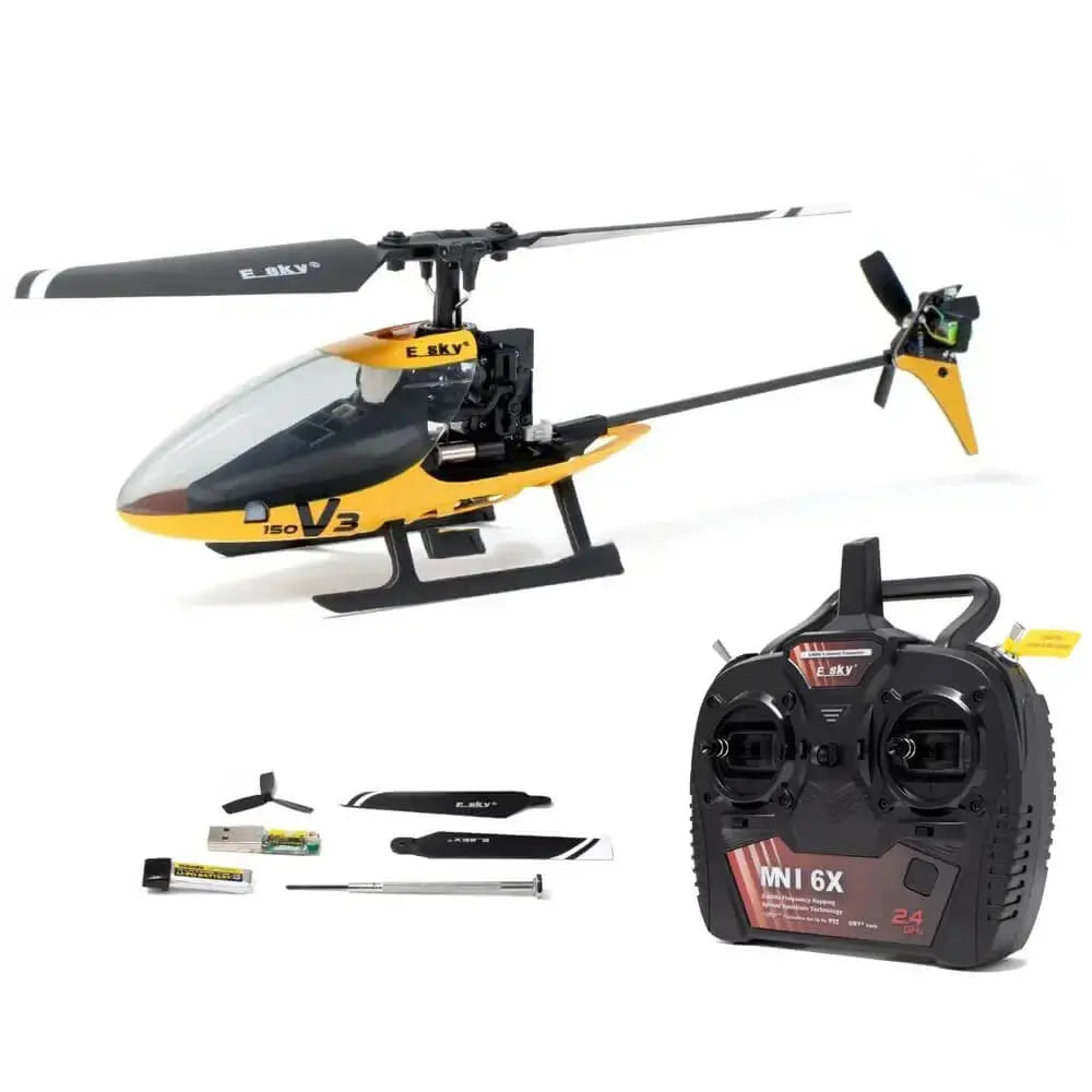 ESKY 150 V3 2.4G 4CH 6-Axis Gyro Altitude Hold CC3D Flybarless RC Helicopter RTF