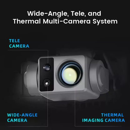 FIMI X8T V384 4K Drone Infrared Thermal Imaging 3-Camera Gimbal RokLink 5.0 20KM GPS Professional Quadcopter RTF