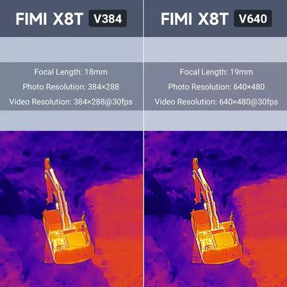 FIMI X8T V384 4K Drone Infrared Thermal Imaging 3-Camera Gimbal RokLink 5.0 20KM GPS Professional Quadcopter RTF