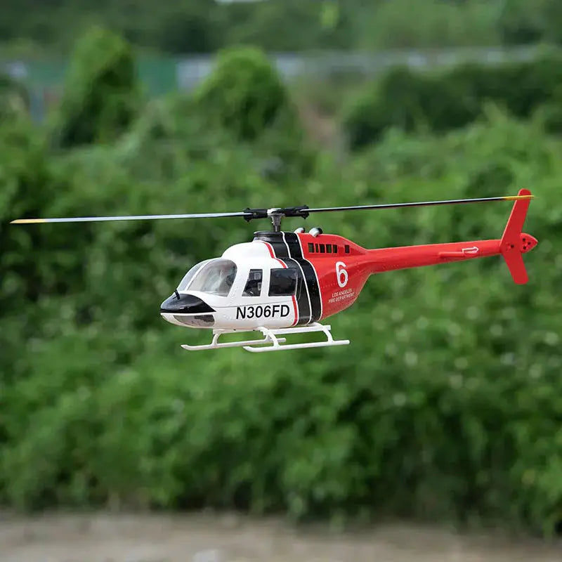 FLYWING Bell 206 V3 470 Scale 6CH GPS ACE Flight Control System Brushless RC Helicopter RTF