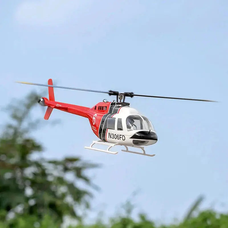 FLYWING Bell 206 V3 470 Scale 6CH GPS ACE Flight Control System Brushless RC Helicopter RTF