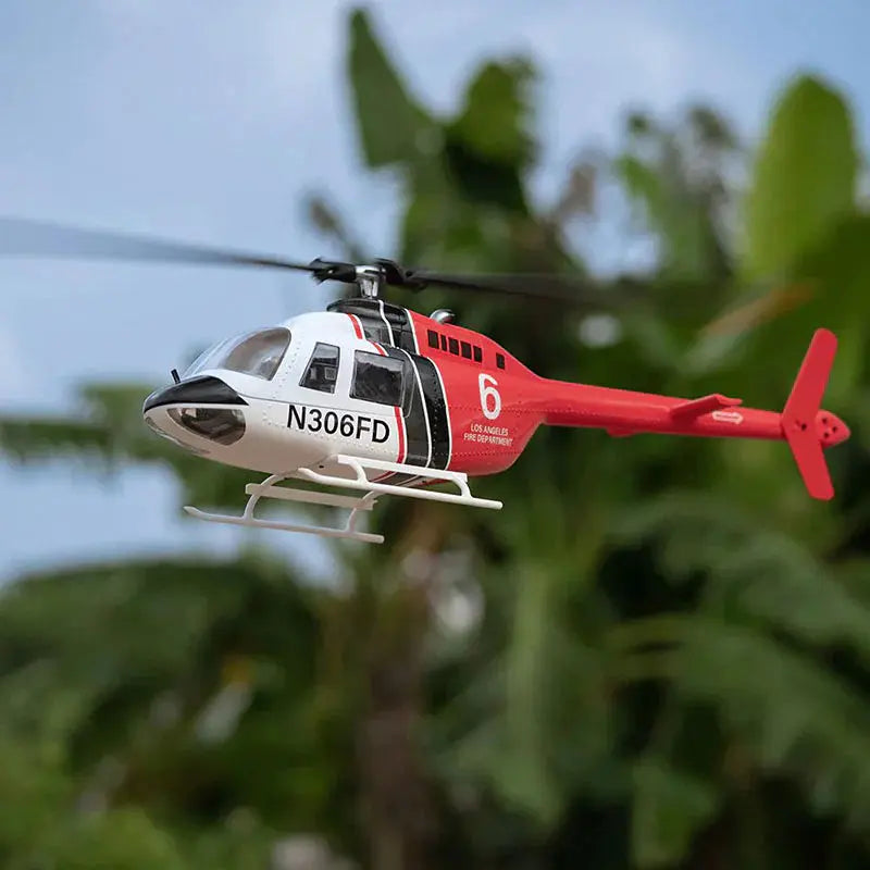 FLYWING Bell 206 V3 470 Scale 6CH GPS ACE Flight Control System Brushless RC Helicopter RTF