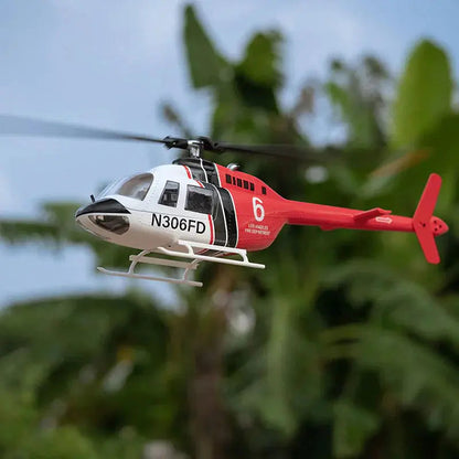 FLYWING Bell 206 V3 470 Scale 6CH GPS ACE Flight Control System Brushless RC Helicopter RTF