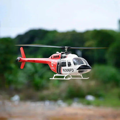 FLYWING Bell 206 V3 470 Scale 6CH GPS ACE Flight Control System Brushless RC Helicopter RTF