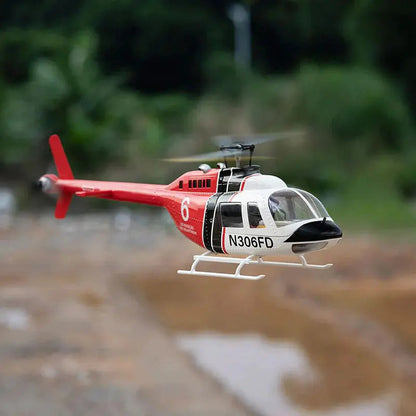 FLYWING Bell 206 V3 470 Scale 6CH GPS ACE Flight Control System Brushless RC Helicopter RTF