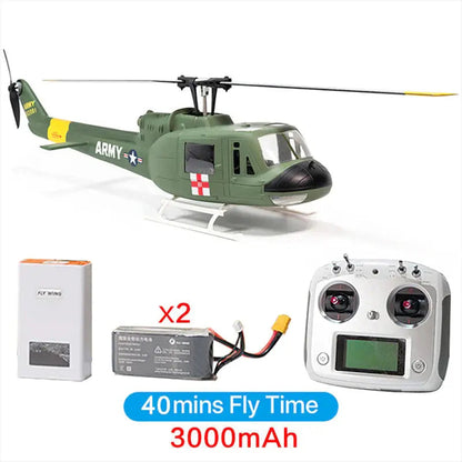 FLYWING UH-1 V3 470 Scale 6CH Brushless GPS Altitude Hold H1 Flight Controller RC Helicopter PNP/RTF