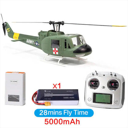 FLYWING UH-1 V3 470 Scale 6CH Brushless GPS Altitude Hold H1 Flight Controller RC Helicopter PNP/RTF