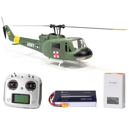 FLYWING UH-1 V3 470 Scale 6CH Brushless GPS Altitude Hold H1 Flight Controller RC Helicopter PNP/RTF