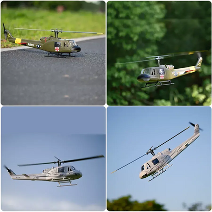 FLYWING UH-1 Huey V4 450L Scale 6CH Brushless GPS Altitude Hold H1 Flight Controller RC Helicopter PNP/RTF