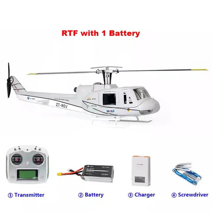 FLYWING UH-1 Huey V4 450L Scale 6CH Brushless GPS Altitude Hold H1 Flight Controller RC Helicopter PNP/RTF