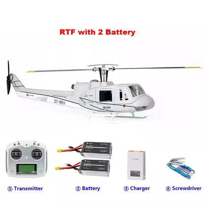 FLYWING UH-1 Huey V4 450L Scale 6CH Brushless GPS Altitude Hold H1 Flight Controller RC Helicopter PNP/RTF
