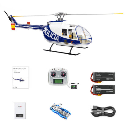 FLYWING BO-105 450L Scale 6CH Brushless GPS Altitude Hold H1 Flight Controller RC Helicopter PNP/RTF